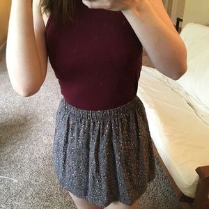 Floral mini skirt